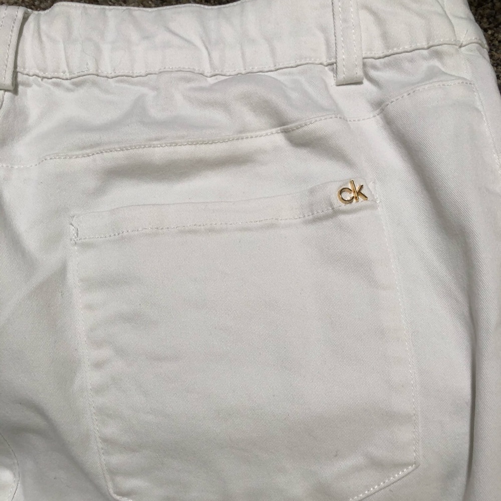 Calvin Kline white denim jeans
